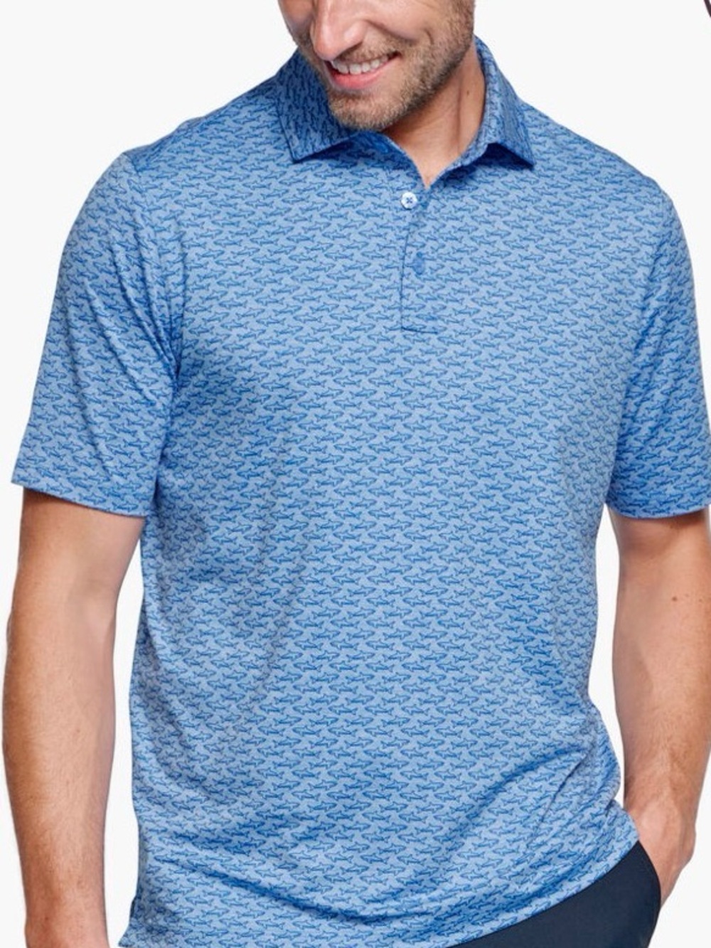 Johnston Murphy Shark XC4 Cool Degree Performance Polo Size L
